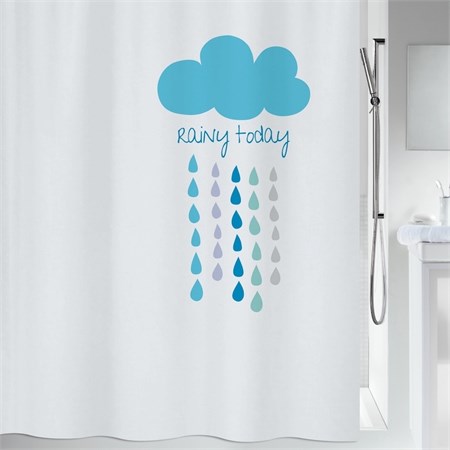 Duschdraperi Cloud blue 180x200 cm