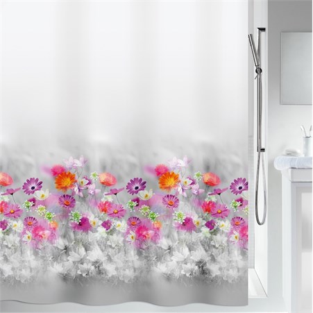 Duschdraperi Abella grey-pink 180x200 cm