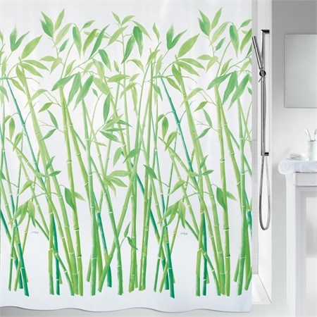Duschdraperi Bambus green 180x200 cm