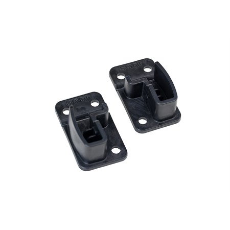 Väggfäste Stabil svart (par)